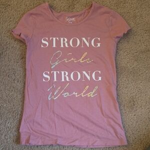 City Streets Pink Fitted Short Sleeve Tee